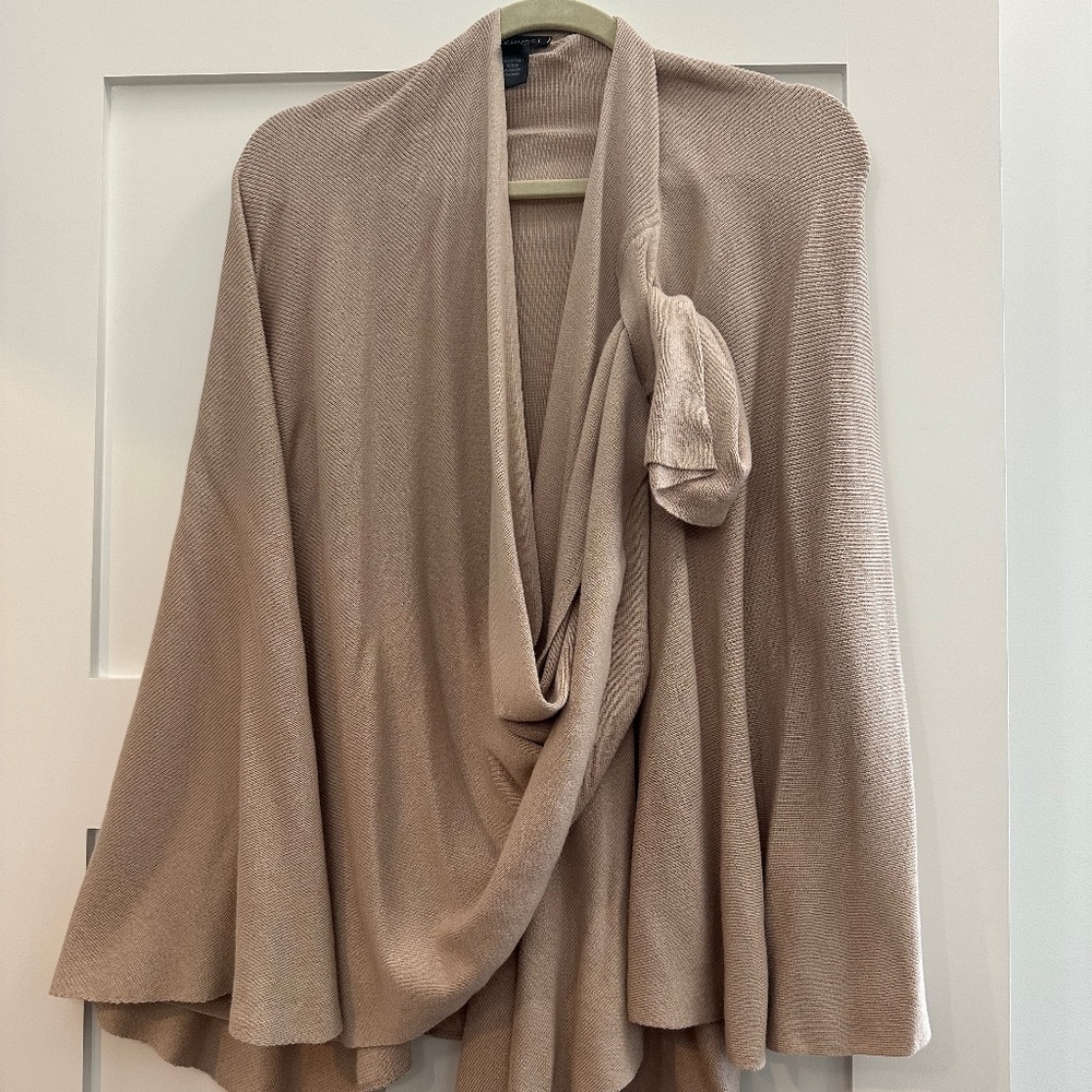 Beige cardigan wrap